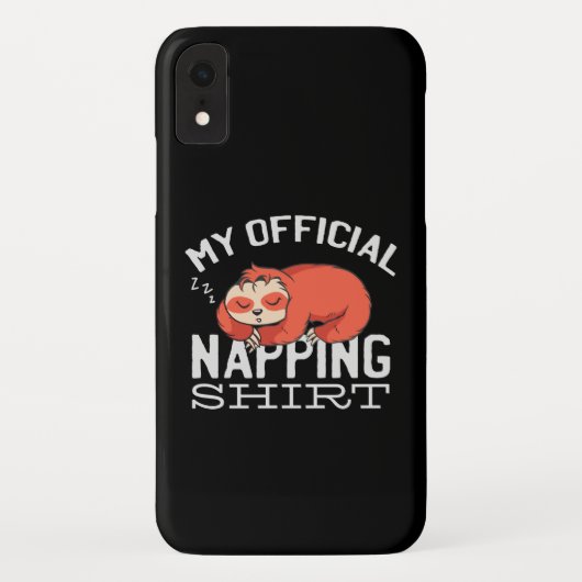 Mijn officiële dutjes-shirt Luiaard Case-Mate iPhone Case (Achterkant)
