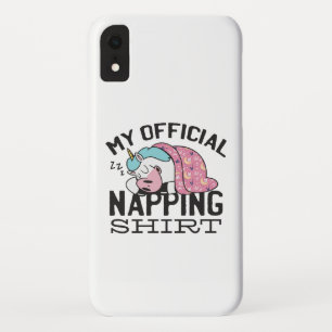 Mijn officiële shirt in de greep - luie slaapkamer iPhone XR hoesje