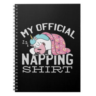 Mijn officiële shirt in de greep - luie slaapkamer notitieboek