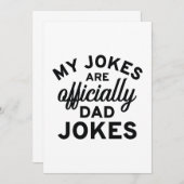 Mijn okes zijn officieel pa Jokes. Bedankkaart (Voorkant / Achterkant)