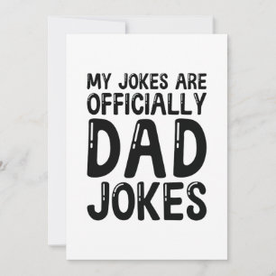Mijn okes zijn officieel pa Jokes. Bedankkaart