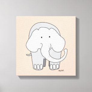 Mijn Olifant Custom 12x12 Canvas Art Afdruk