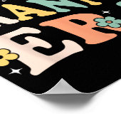 Mijn Oma Era Grappige Sarcastische Groovy Retro Mo Poster (Hoek)