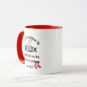 Mijn oma is GenX en rockt nog steeds de Xmas-Sokke Mok (Voorkant links)