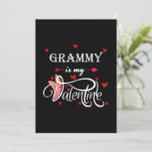 Mijn oma is mijn valentijn - Valentijnsdag kleinzo Feestdagenkaart (Staand voorkant)