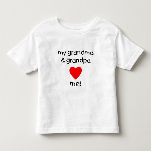 mijn oma & opa houden van me kinder shirts (Voorkant)