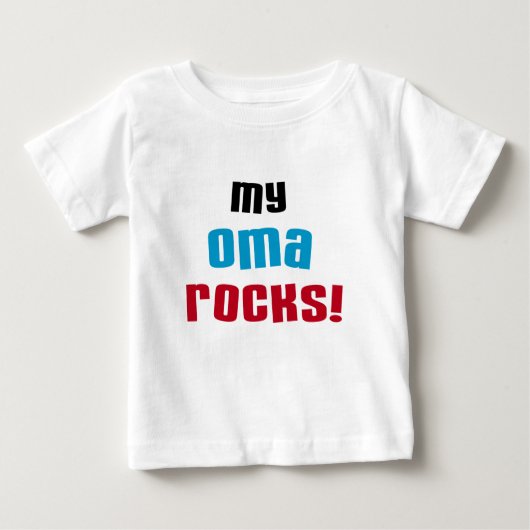 Mijn Oma Rocks T-shirts en cadeautjes (Voorkant)