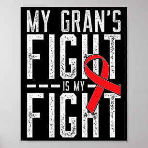 Mijn oma's gevecht is mijn gevecht tegen bloedkank poster