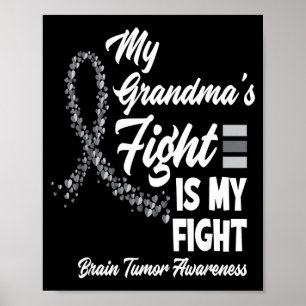Mijn oma's strijd is mijn strijd hersentumor poster