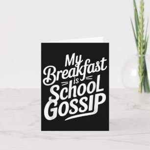 Mijn ontbijt is schoolroddel kaart