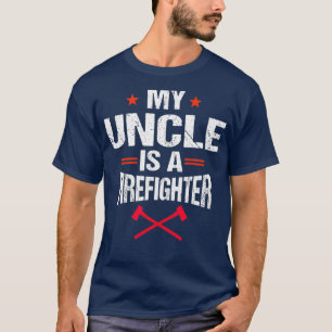 Mijn oom is een brandweerman  met een rode lijn t-shirt