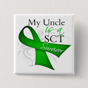Mijn oom is een Stem Cell Transplant Survivor Vierkante Button 5,1 Cm