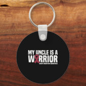 Mijn oom is een Warrior Brain Aneurysm Awareness Sleutelhanger (Voorkant)