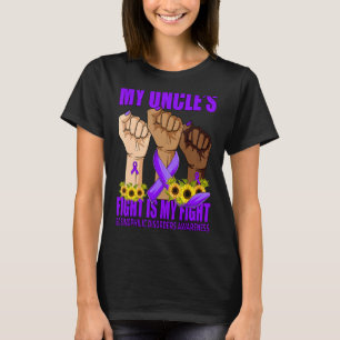 Mijn ooms gevecht is mijn gevecht eosinofiele stoo t-shirt