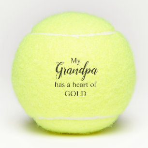 Mijn opa heeft een hart van goud tennisballen