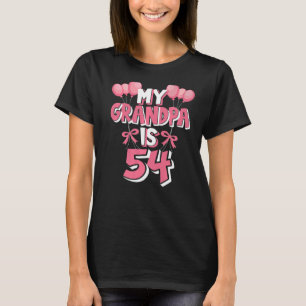 Mijn opa is 54 jaar oude Grampa 54e verjaardag T-shirt