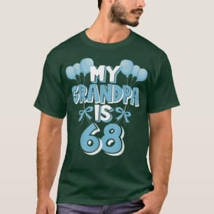 Mijn opa is 68 jaar oude opa 68ste verjaardag t-shirt