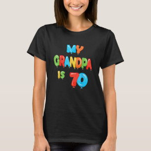 Mijn opa is 70 jaar oude Grampa 70e verjaardag ID T-shirt
