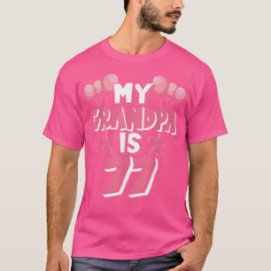 Mijn opa is 77 jaar oude Grampa 77e verjaardag T-shirt