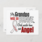 Mijn opa is een engel longkanker briefkaart (Voorkant / Achterkant)