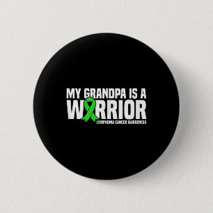 Mijn opa is een strijder lymfoom kanker bewustzijn ronde button 5,7 cm