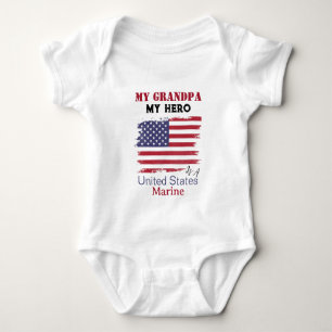 Mijn opa mijn held is een Amerikaanse marinier bab Romper