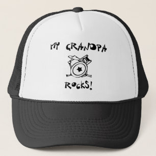 Mijn opa Rocks Drums Trucker Pet