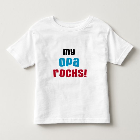 Mijn Opa Rocks T-shirts en geschenken (Voorkant)