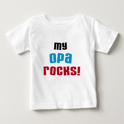 Mijn Opa Rocks T-shirts en geschenken (Voorkant)