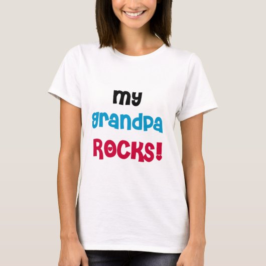 Mijn opa Rocks Tshirts en geschenken (Voorkant)