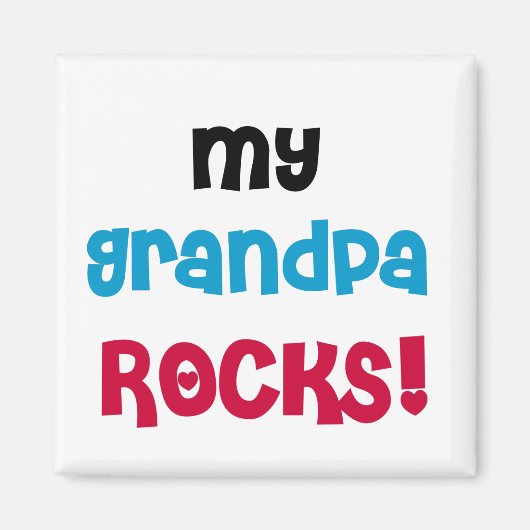 Mijn opa Rocks Tshirts en geschenken Magneet (Voorkant)