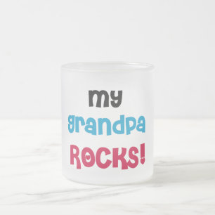 Mijn opa Rocks Tshirts en geschenken Matglas Koffiemok