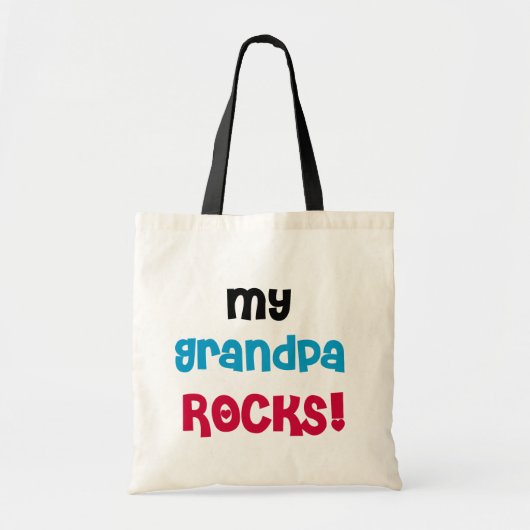 Mijn opa Rocks Tshirts en geschenken Tote Bag (Voorkant)