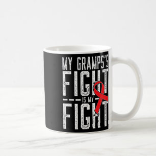 Mijn opa's strijd is mijn strijd Bloedkanker bewus Koffiemok