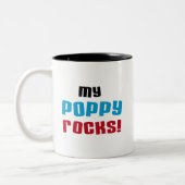 Mijn oppy Rocks T-shirts en cadeautjes Tweekleurige Koffiemok (Links)