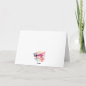 Mijn oprechte deelneming kaart (Achterkant)