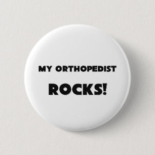 MIJN Orthopedist ROCKS! Ronde Button 5,7 Cm