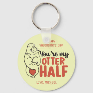 Mijn Otter Half Funny Pun Cute Valentijnsdag Sleutelhanger