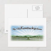 Mijn oude Kentucky-huis Briefkaart (Voorkant / Achterkant)