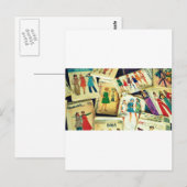 mijn oude naaipatronen briefkaart (Voorkant / Achterkant)