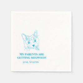 Mijn ouders krijgen gemaaide poesjes voor de bruil servet