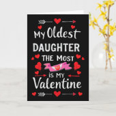 Mijn oudste dochter is vooral mijn Valentijn voor Kaart (Gele Bloem)