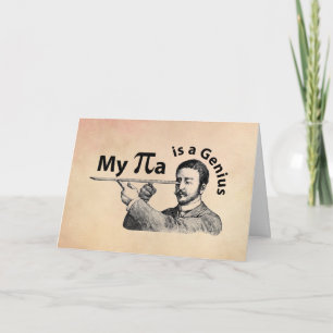 Mijn Pa is een Genius Kaart