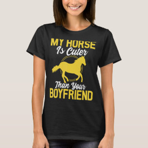 Mijn paard is schattiger dan jouw vriend Grappig p T-shirt