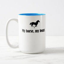Mijn paard, mijn Mok van het Koffiehart (kleurenbi