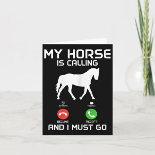 Mijn paard roept &amp; ik moet grappig paard gaan kaart