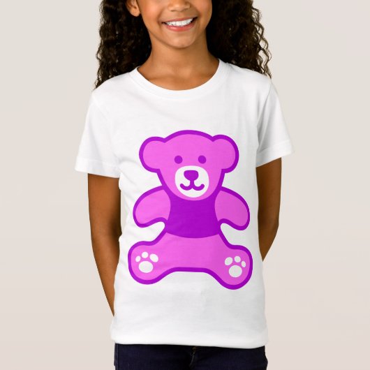 Mijn Paarse Teddy Bear T-shirt (Voorkant)