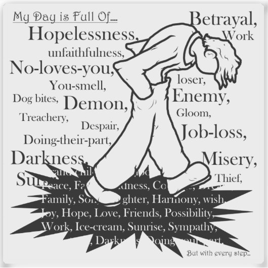 Mijn pad is mijn eigen pad1 sticker (Voorkant)