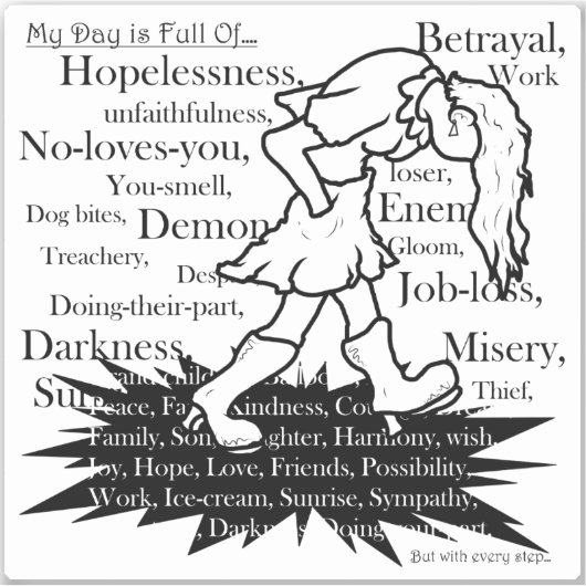 Mijn pad is mijn eigen pad3 sticker (Voorkant)