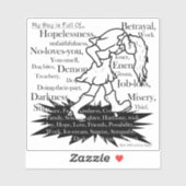 Mijn pad is mijn eigen pad3 sticker (Vel)